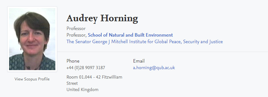 Audrey Horning Profile